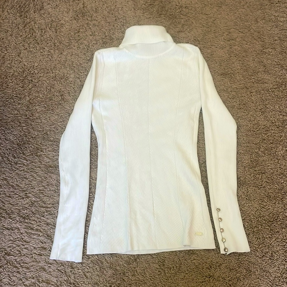 White House black market white turtle neck